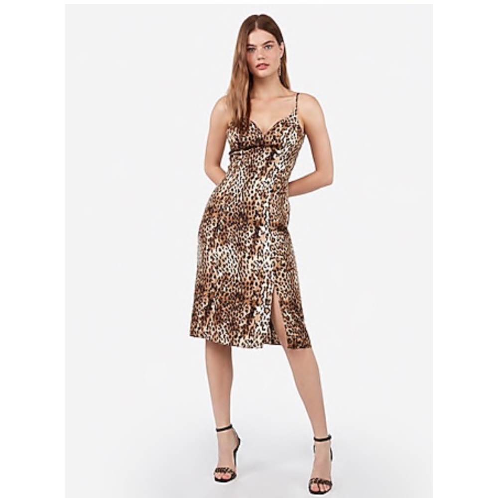 Leopard Halloween Sexy Costume Slip Dress